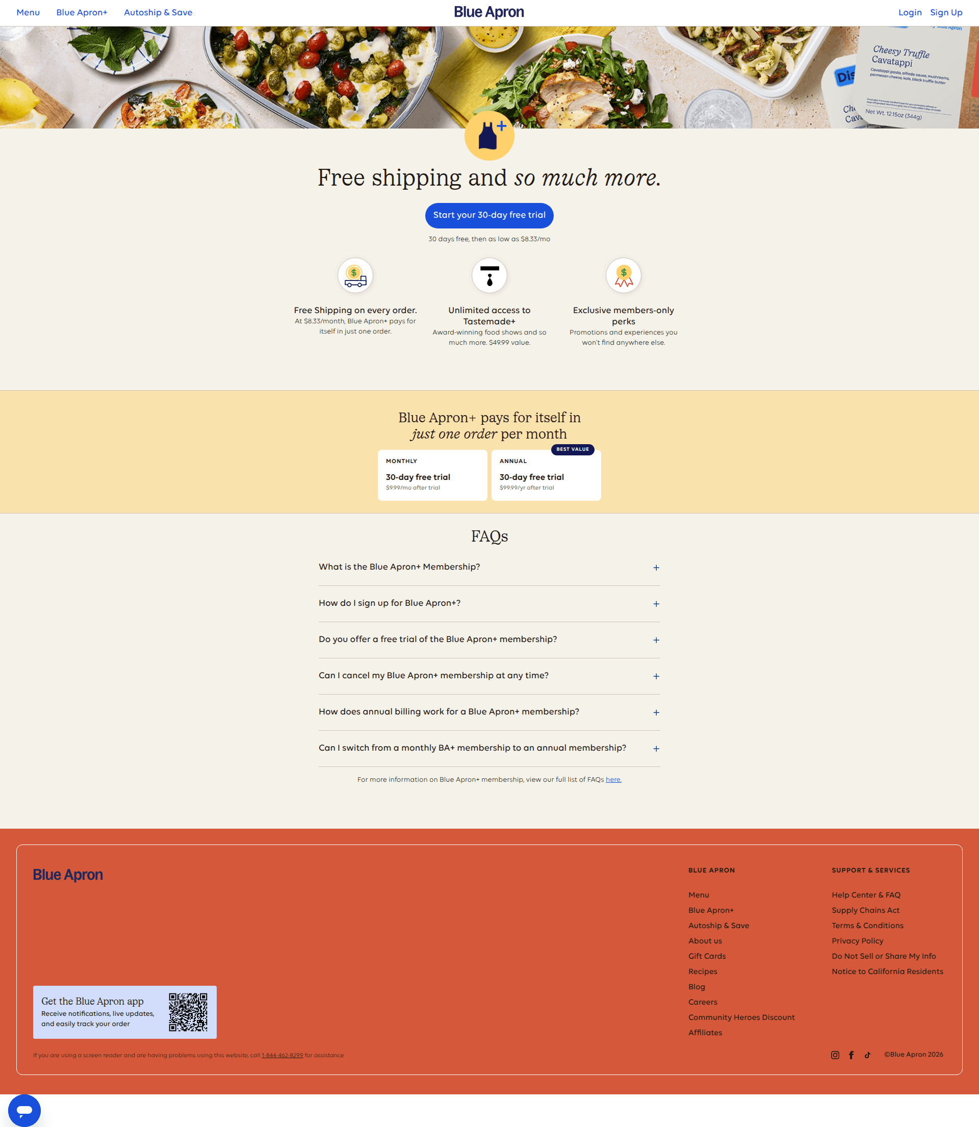 blue-apron paywall screenshot