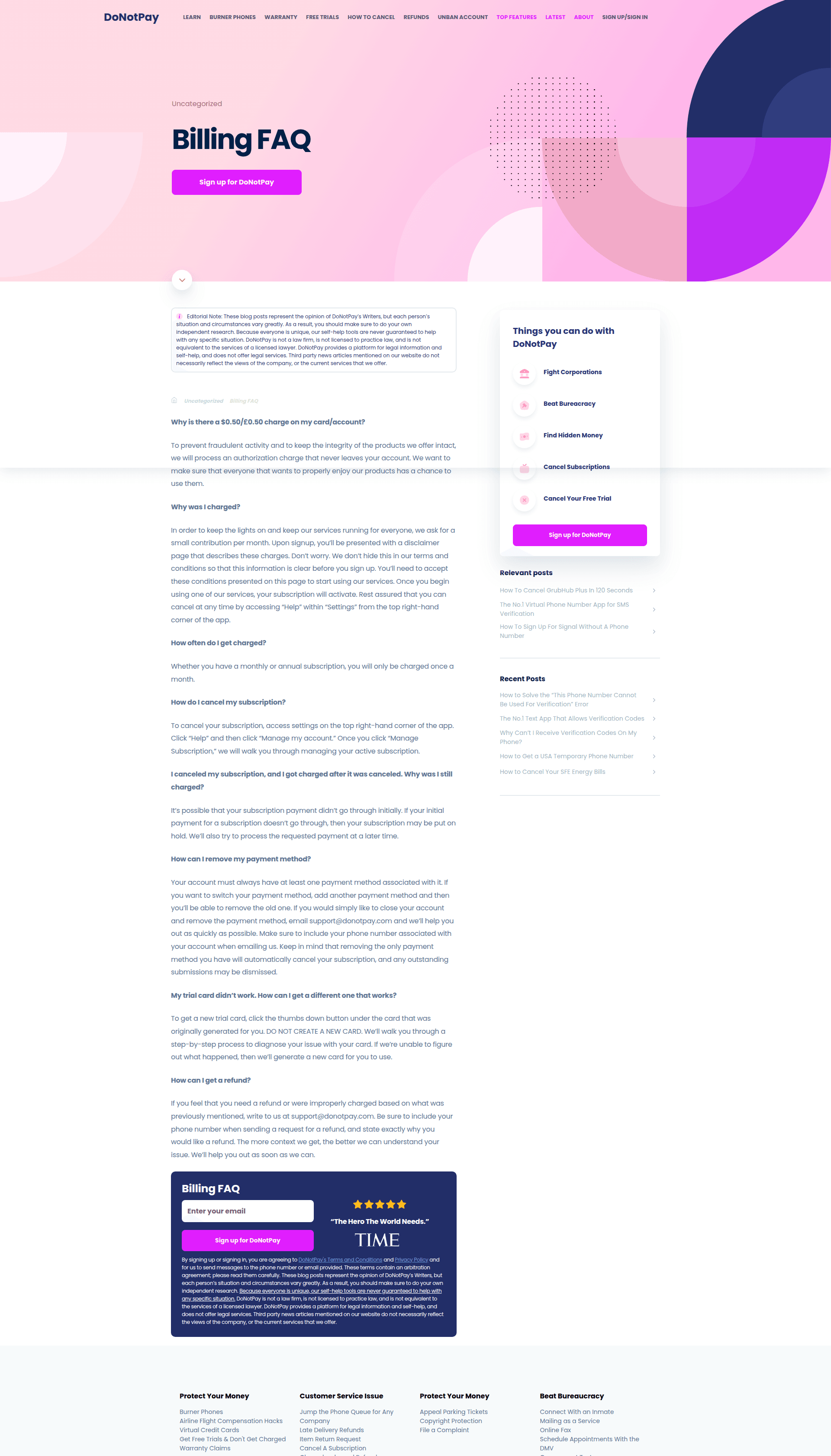 donotpay paywall screenshot
