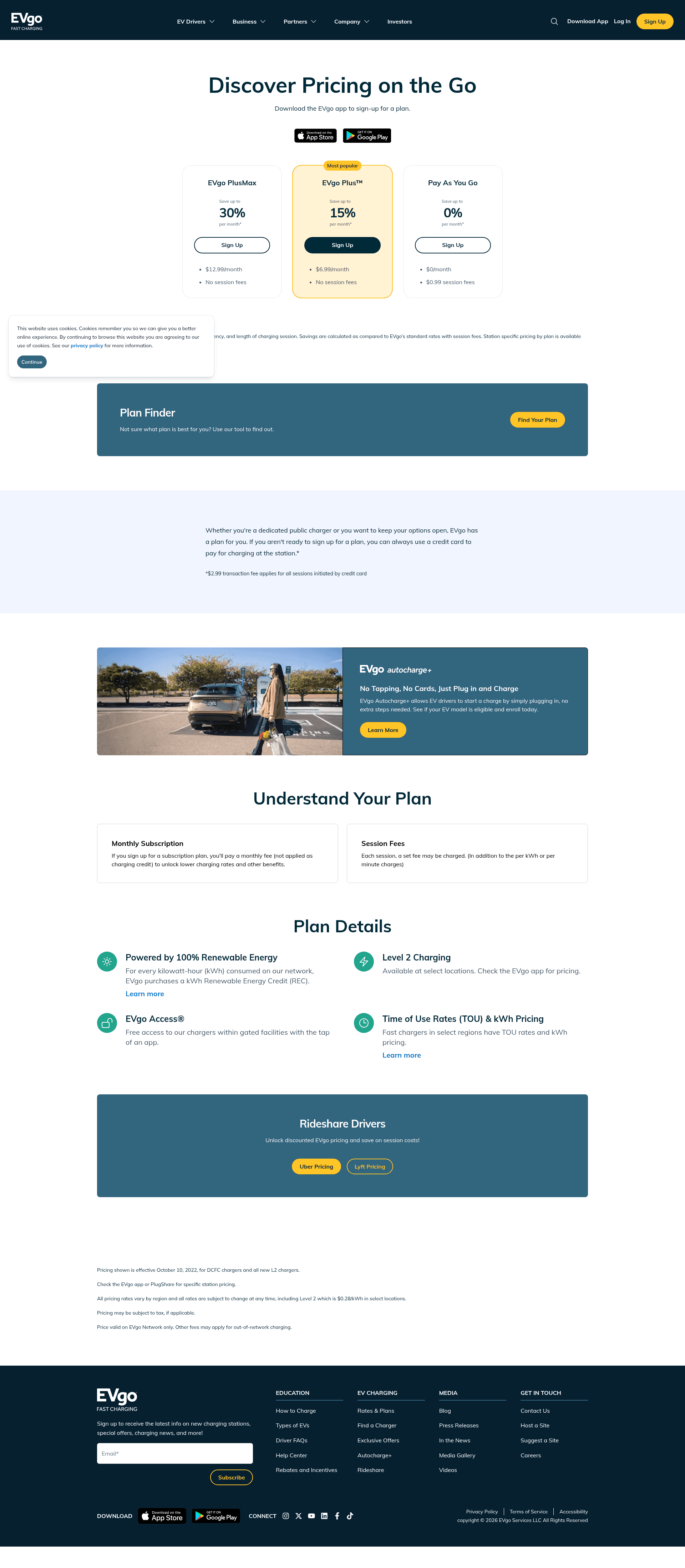 EVgo paywall screenshot