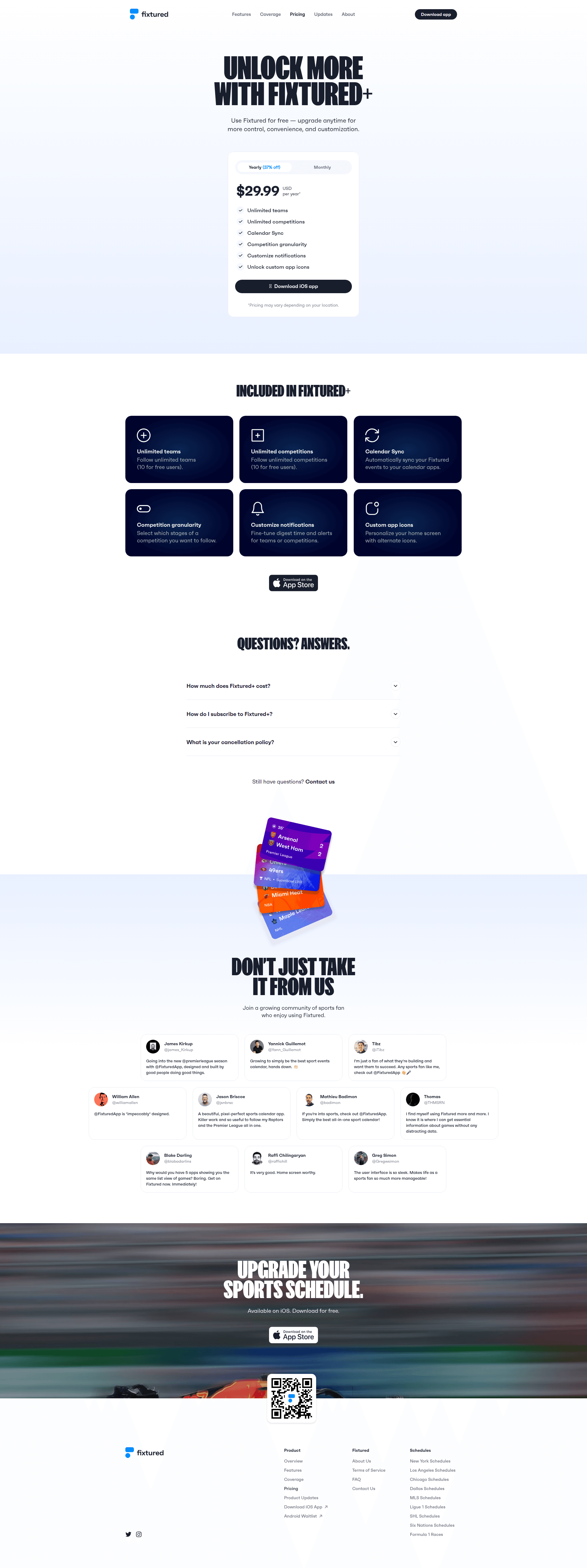 fixtured paywall screenshot