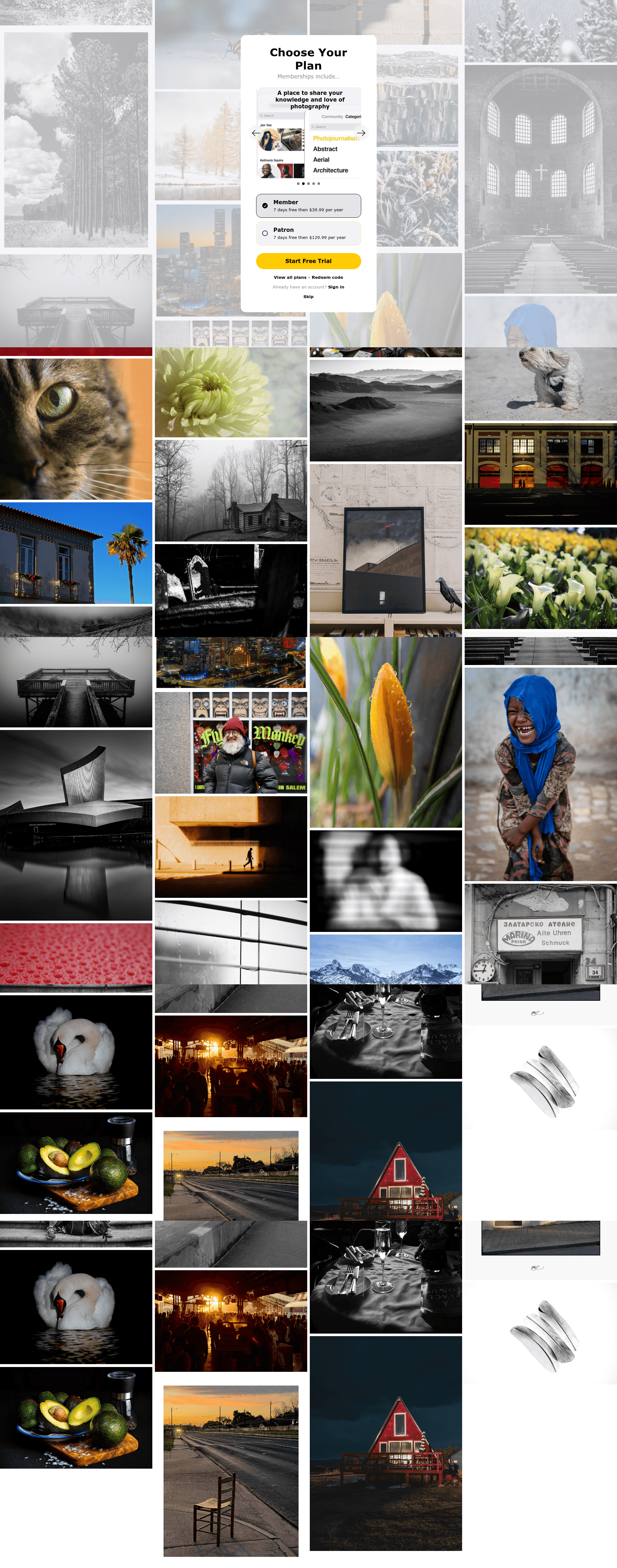 glass paywall screenshot