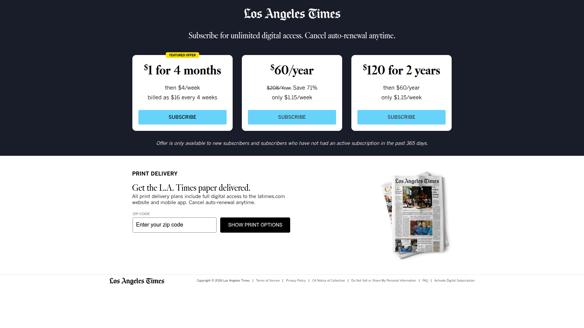 la-times paywall screenshot