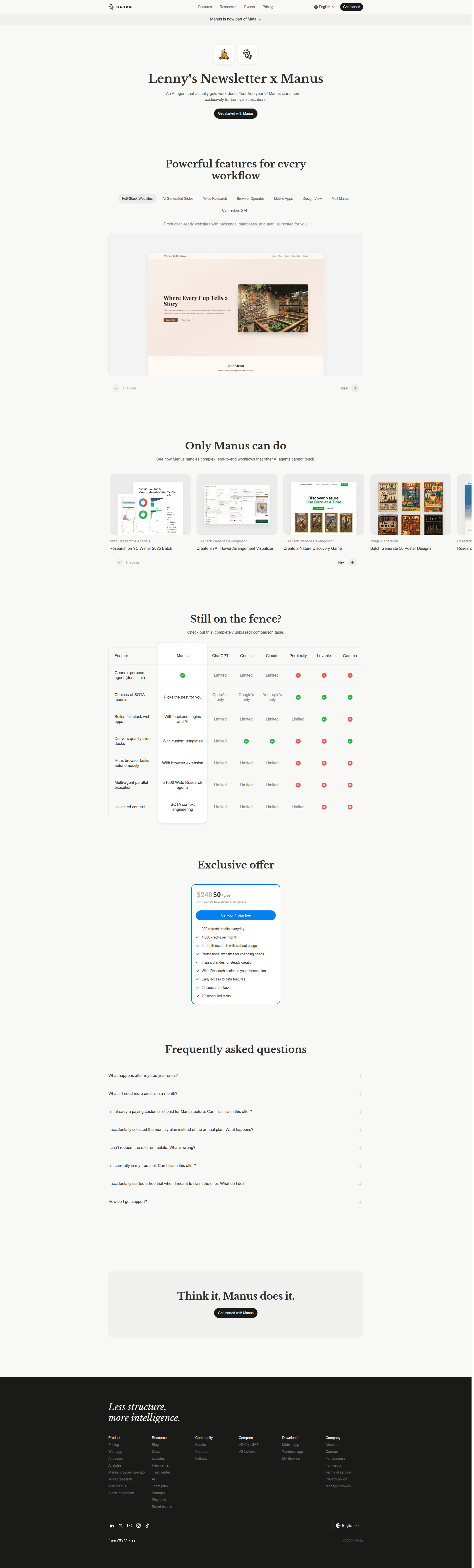 manus paywall screenshot