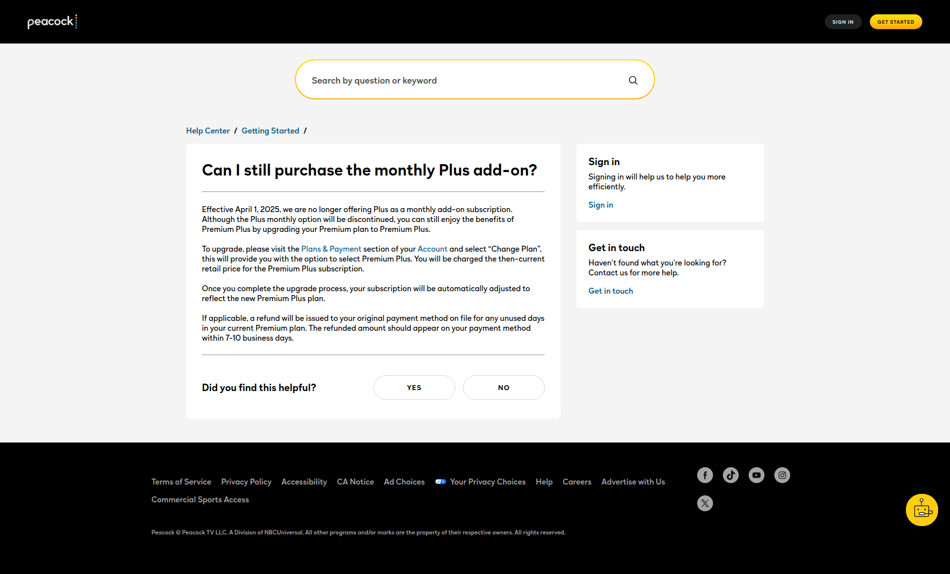 peacock paywall screenshot