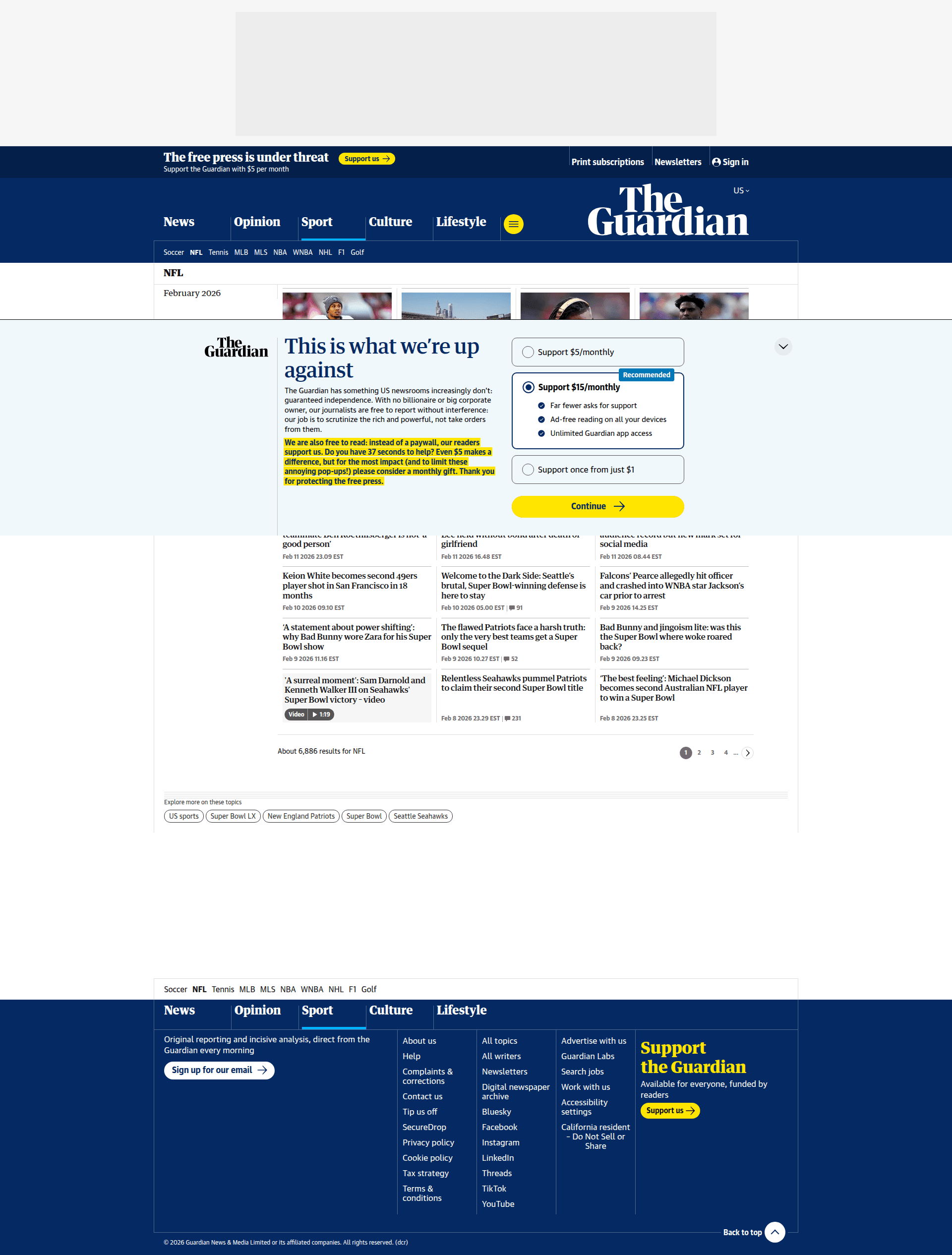 the-gaurdian paywall screenshot