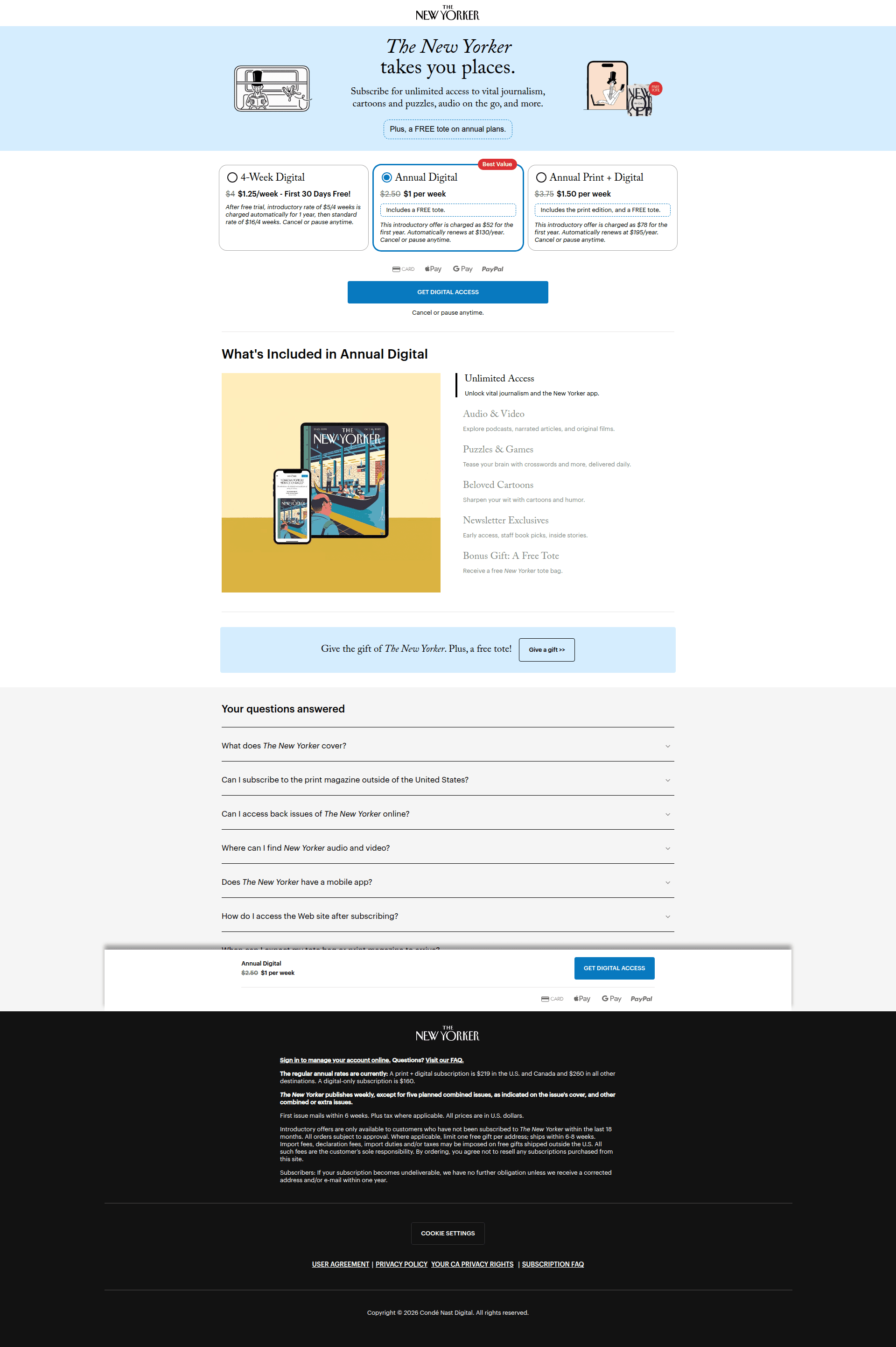 the-new-yorker paywall screenshot