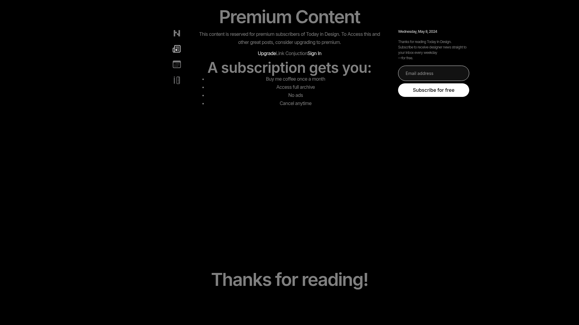 today-in-design paywall screenshot
