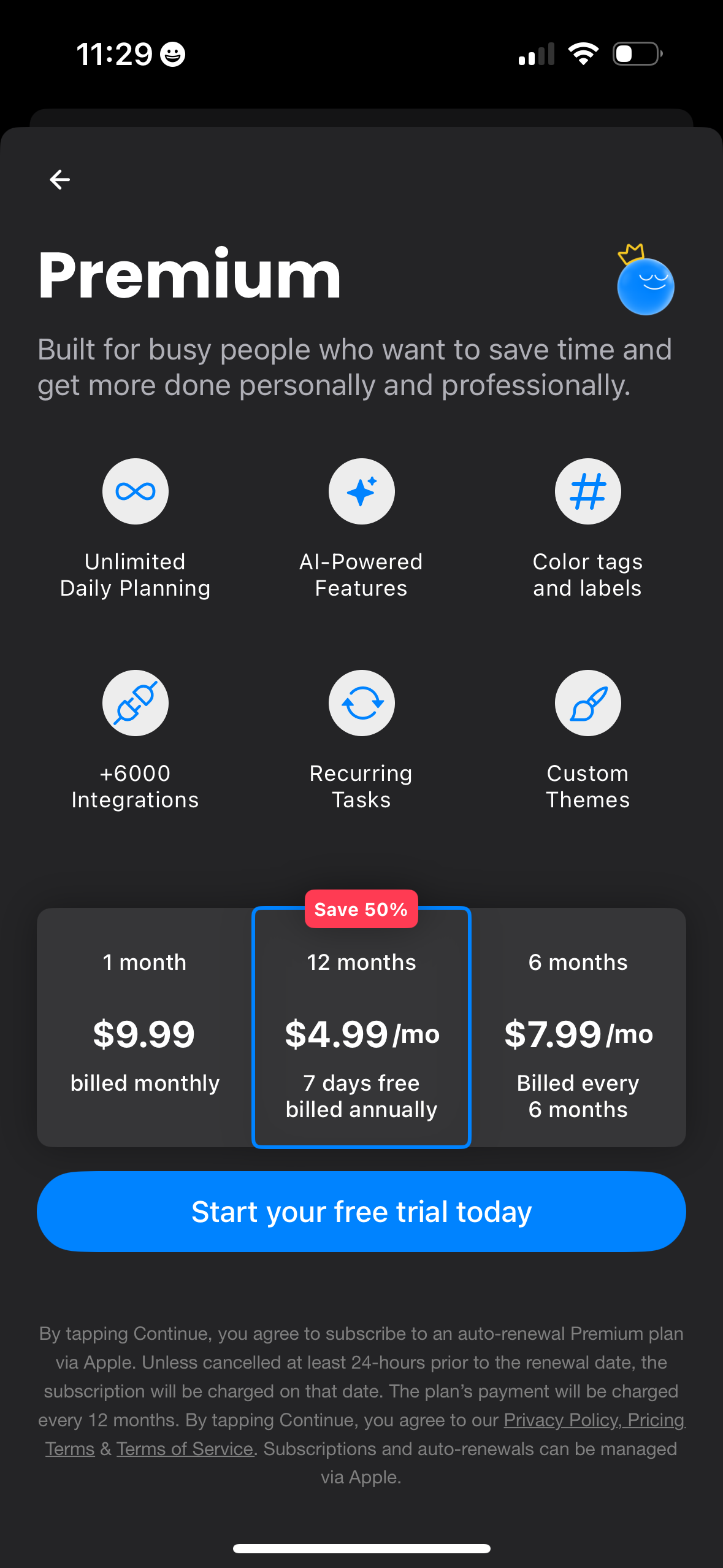 any-do pricing screenshot