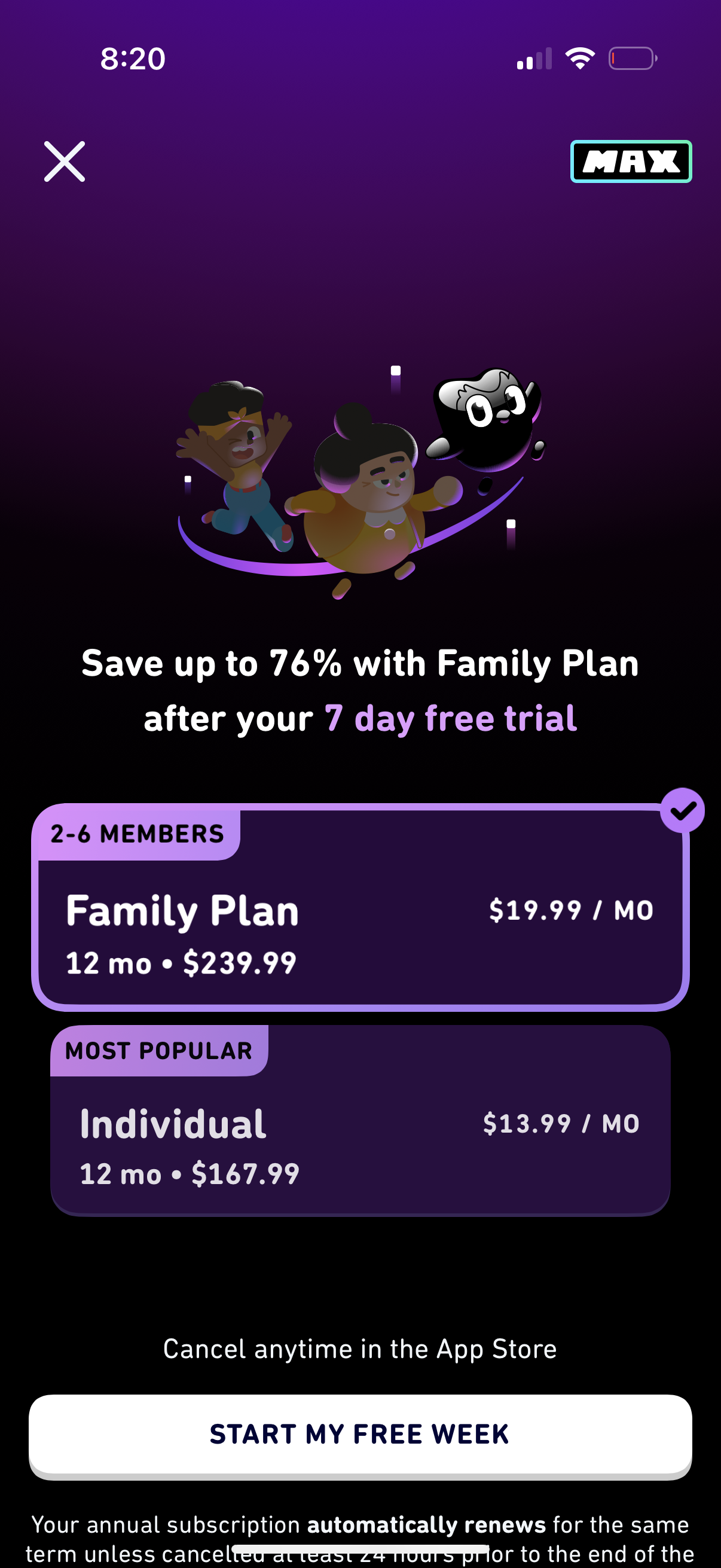 duolingo pricing screenshot
