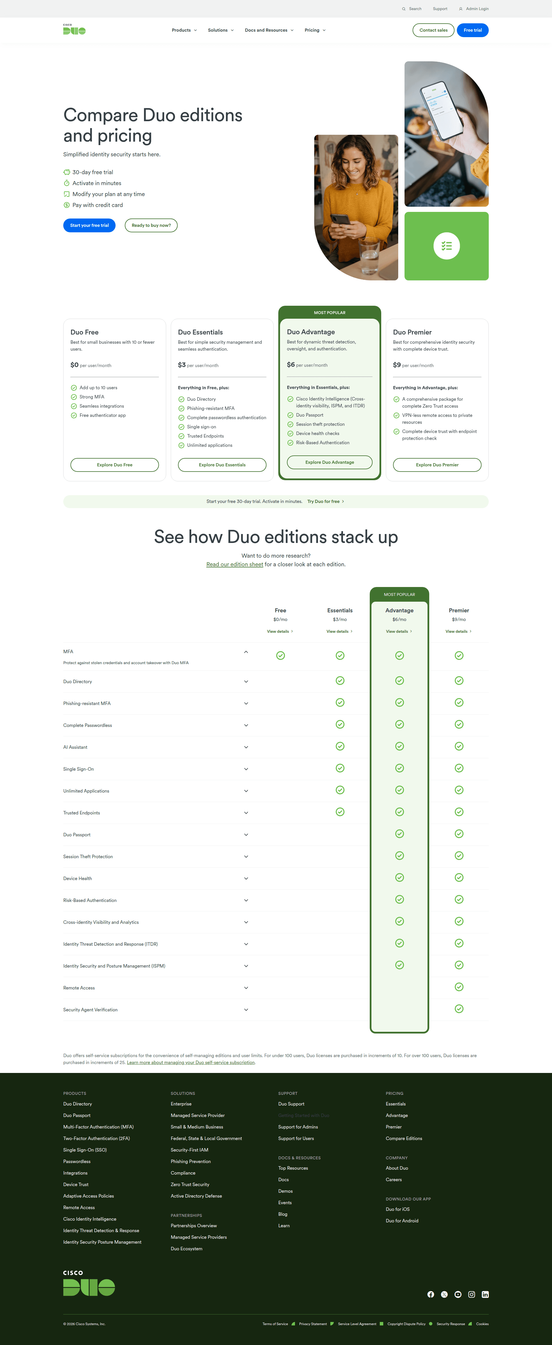 duo-mobile pricing screenshot
