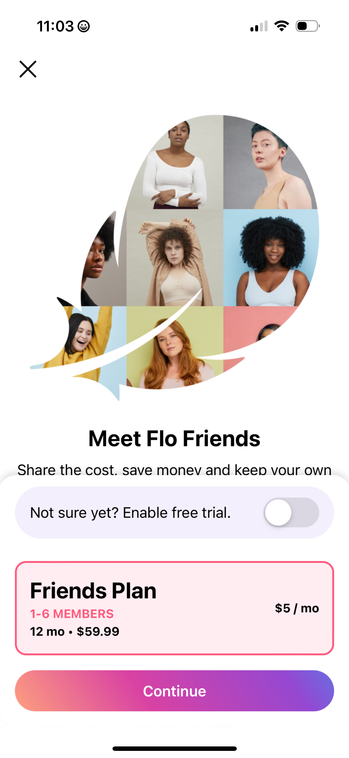flo pricing screenshot