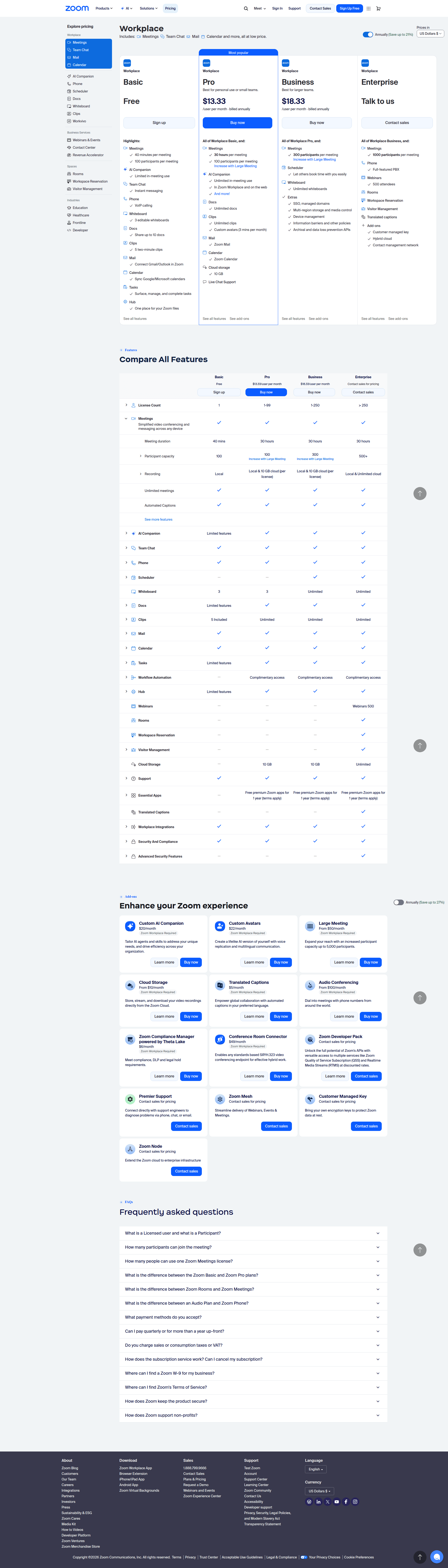 zoom pricing screenshot
