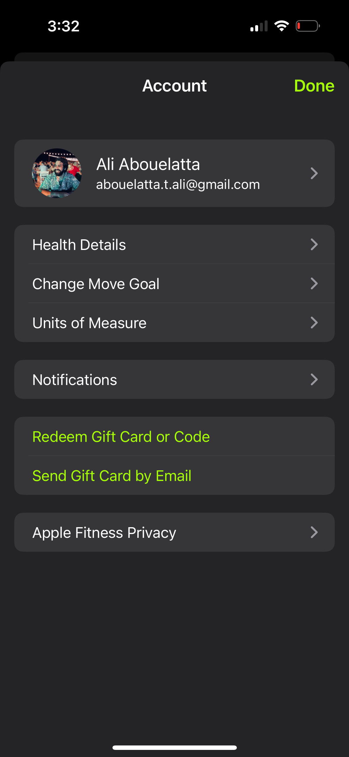 apple-fitness profile screenshot