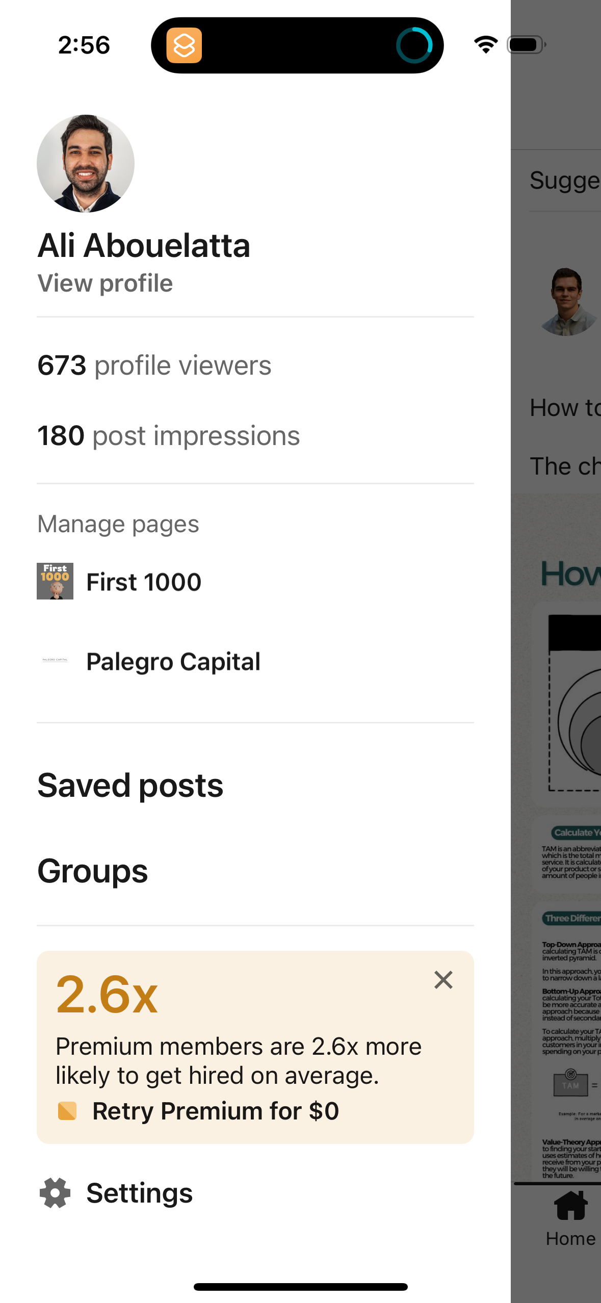 linkedin profile screenshot