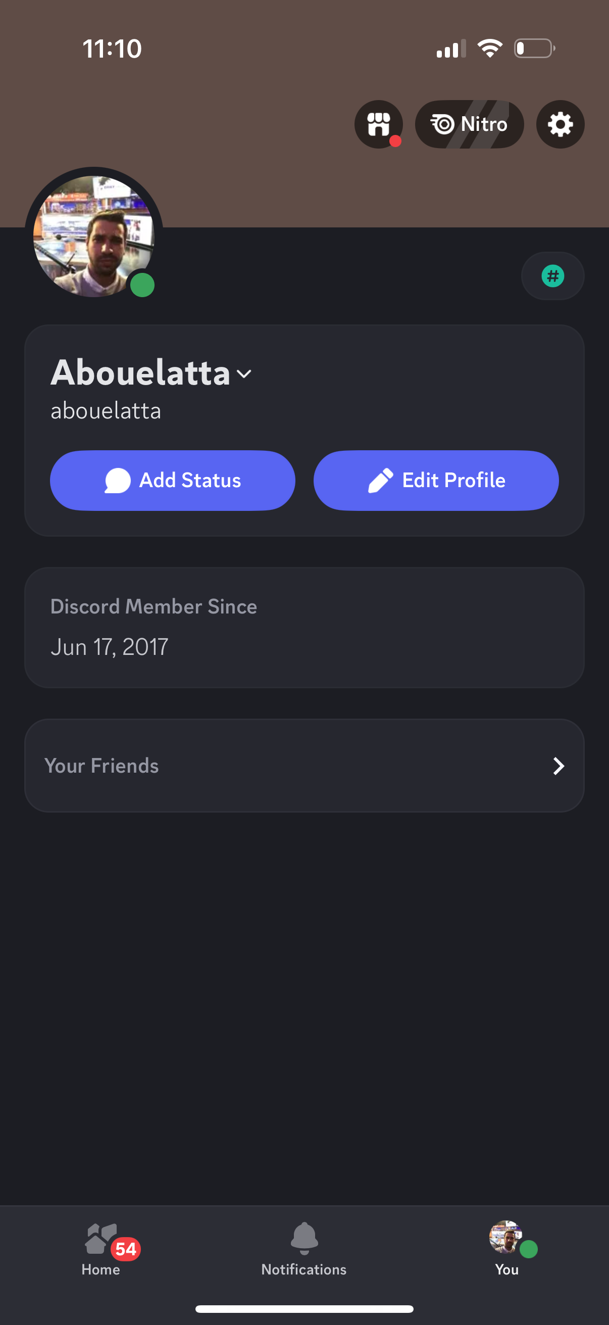 discord profile screenshot