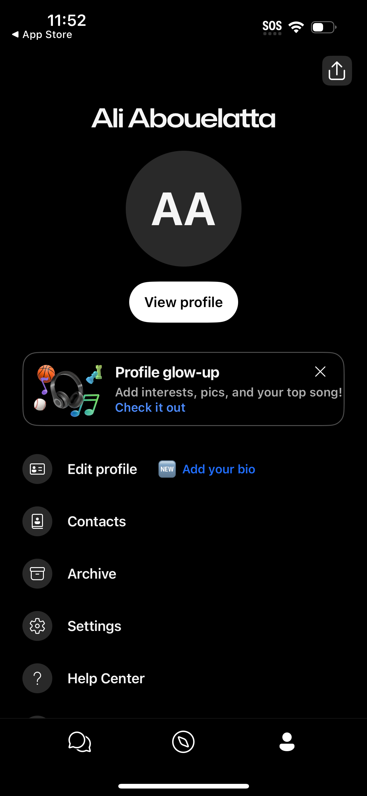 groupme profile screenshot
