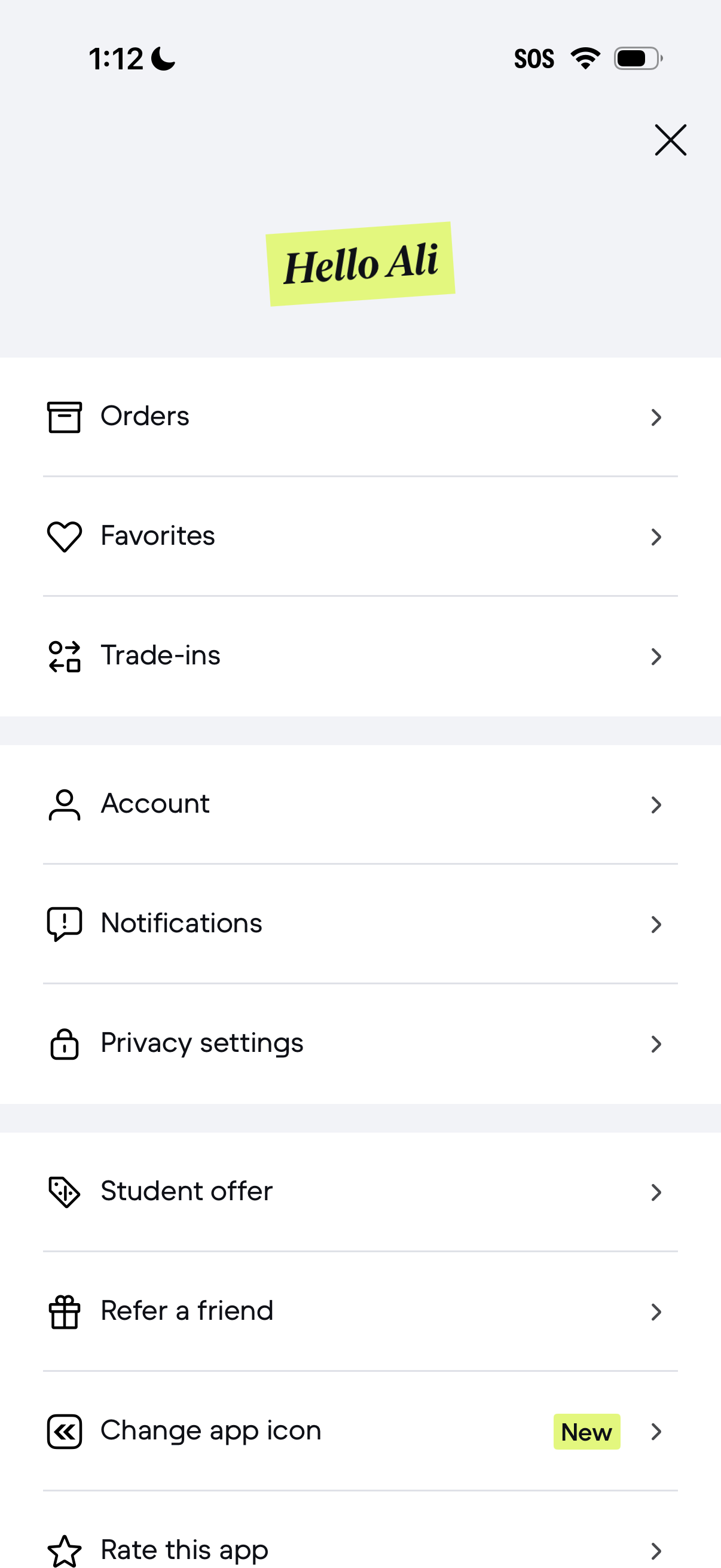 backmarket profile screenshot