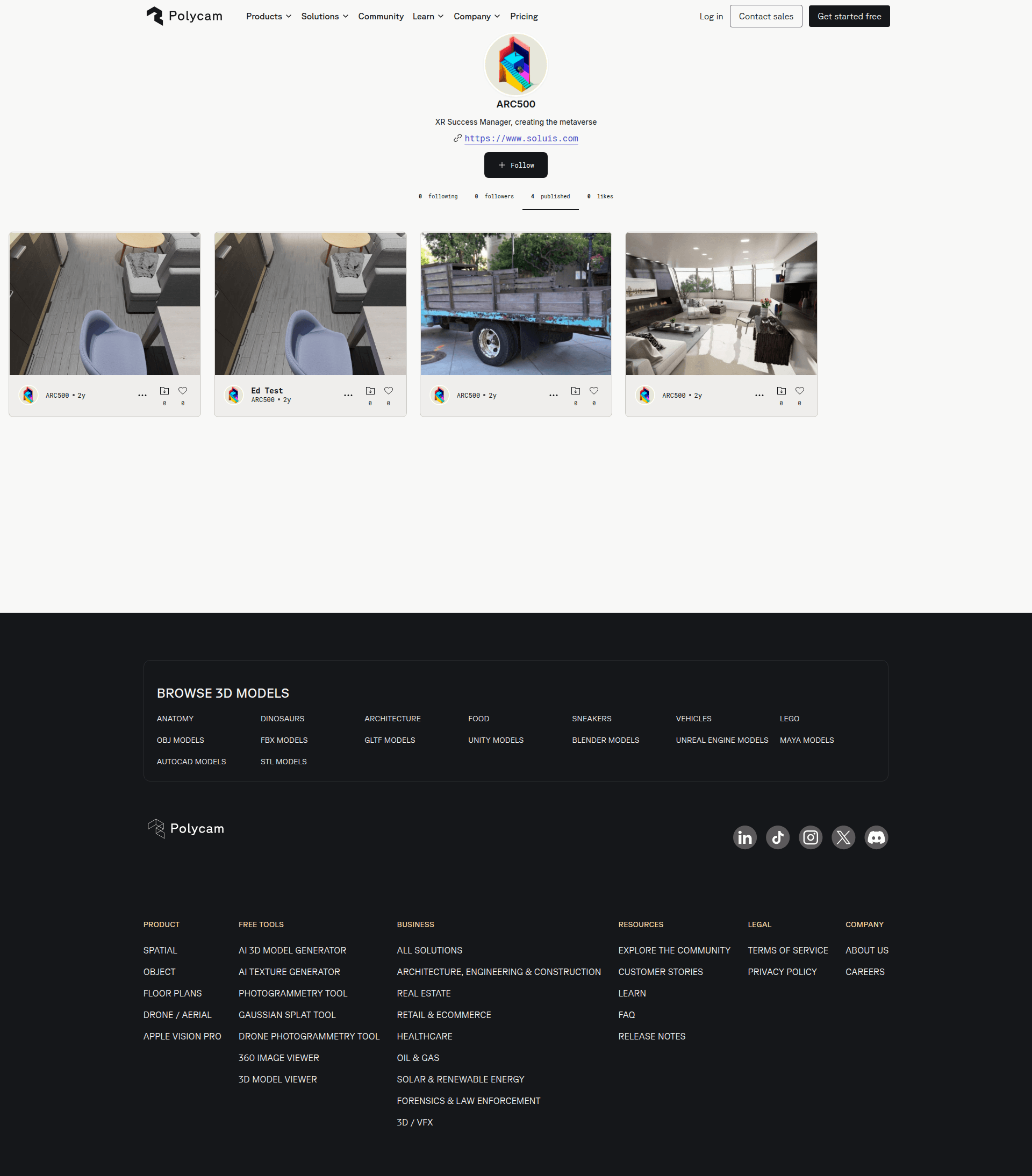 polycam profile screenshot