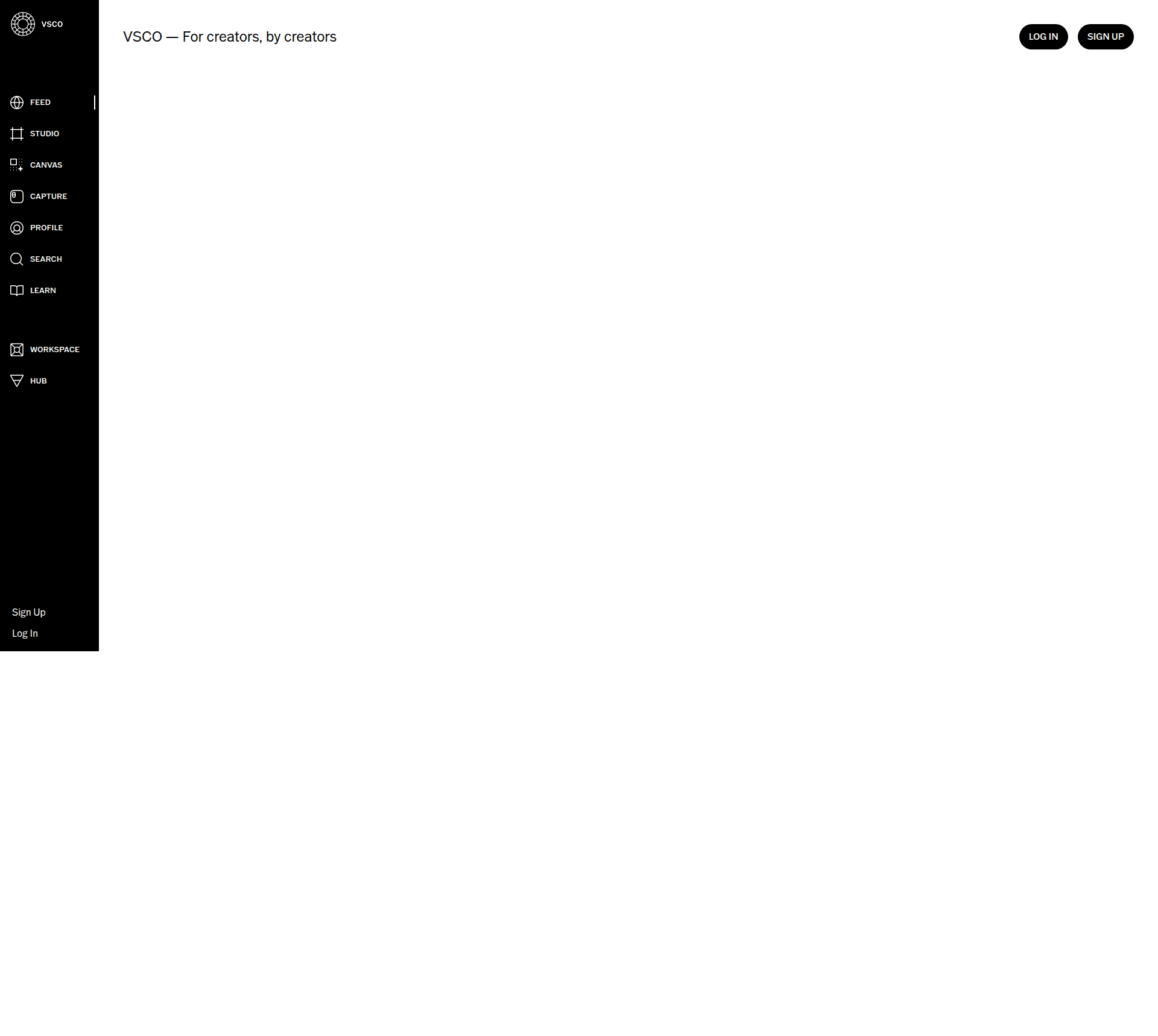 vsco profile screenshot