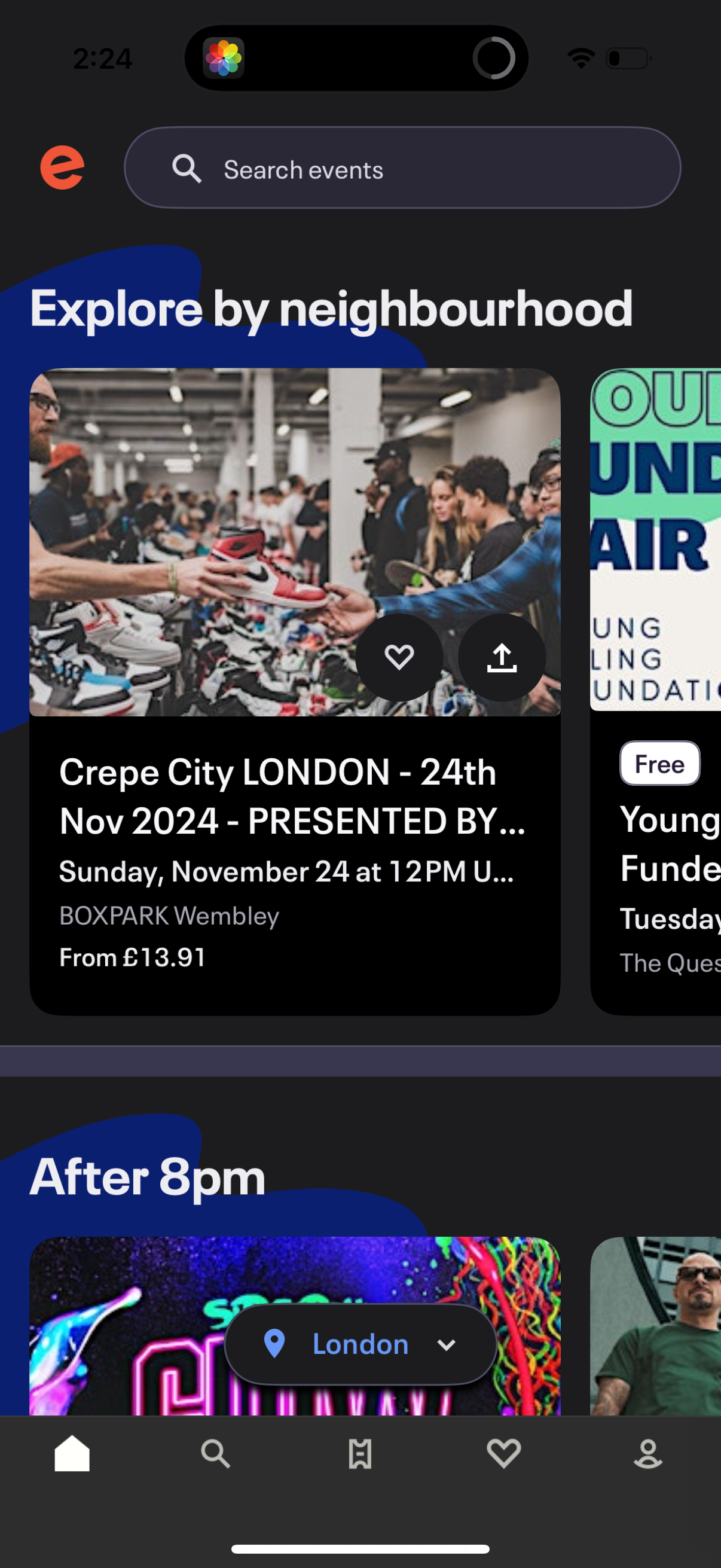 eventbrite search screenshot