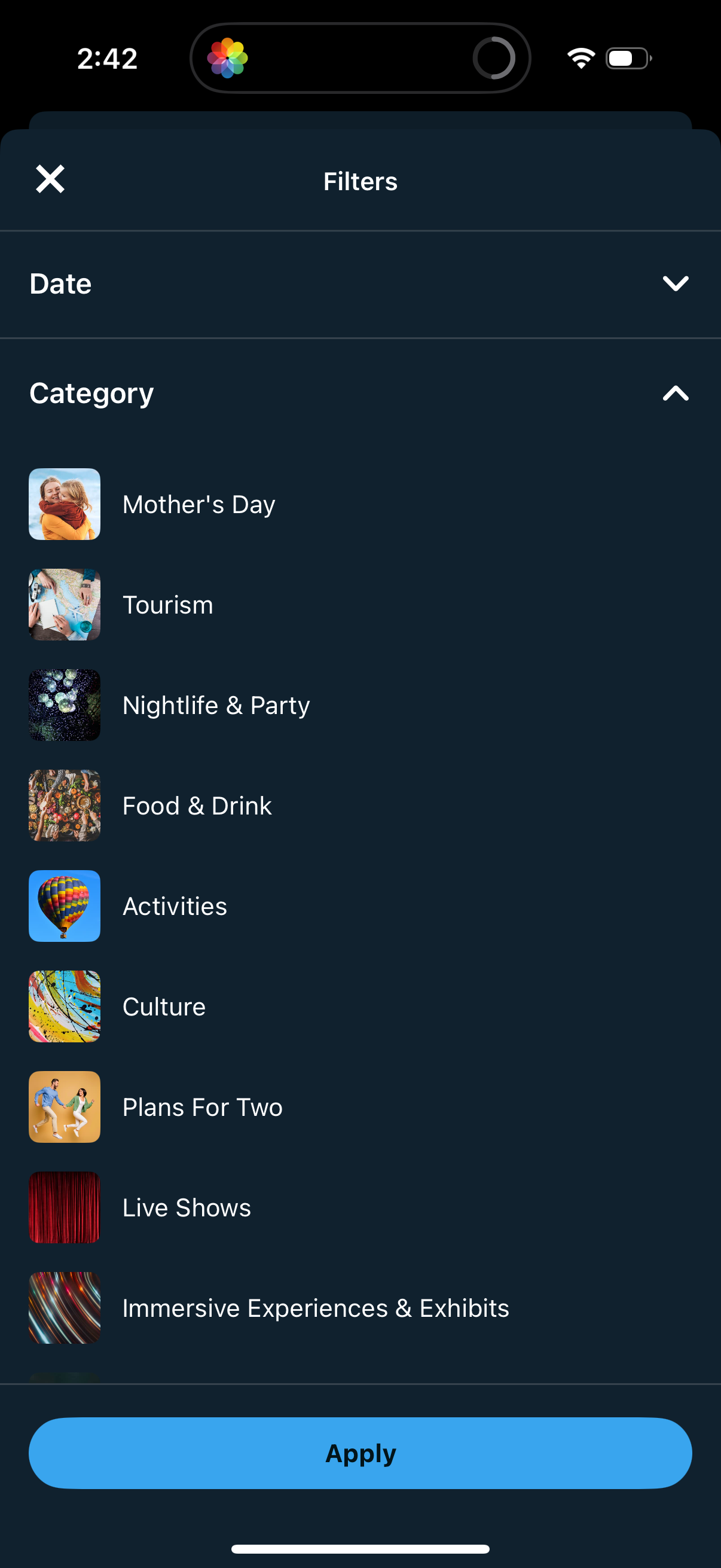 fever search screenshot