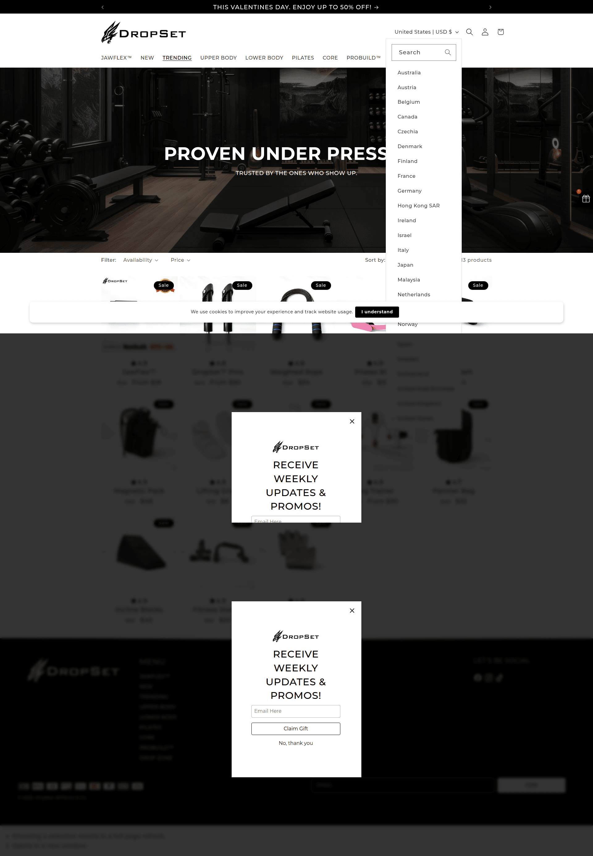 dropset search screenshot