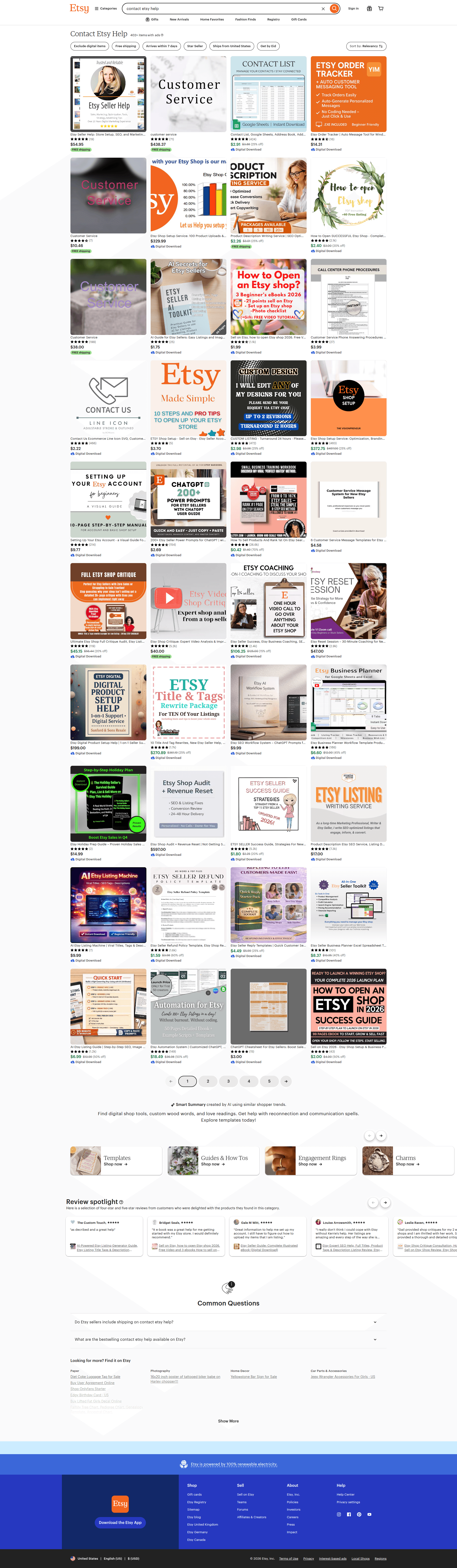 etsy search screenshot