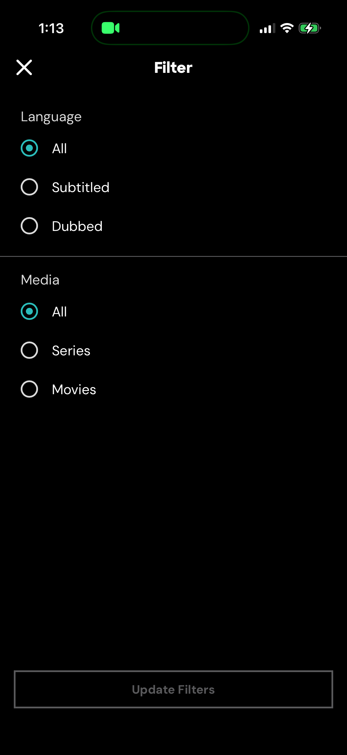 crunchyroll search screenshot