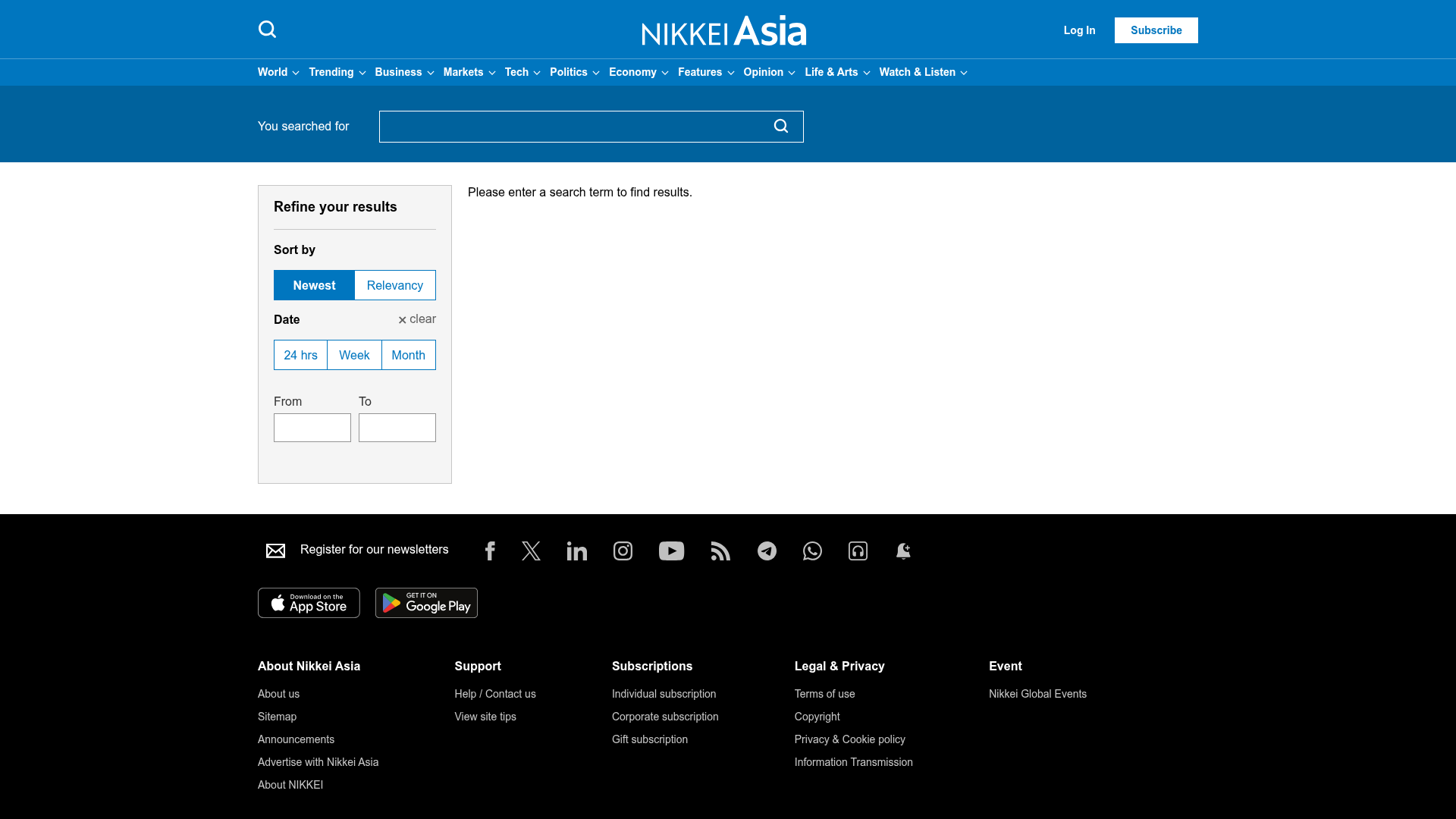 nikkei-asia search screenshot