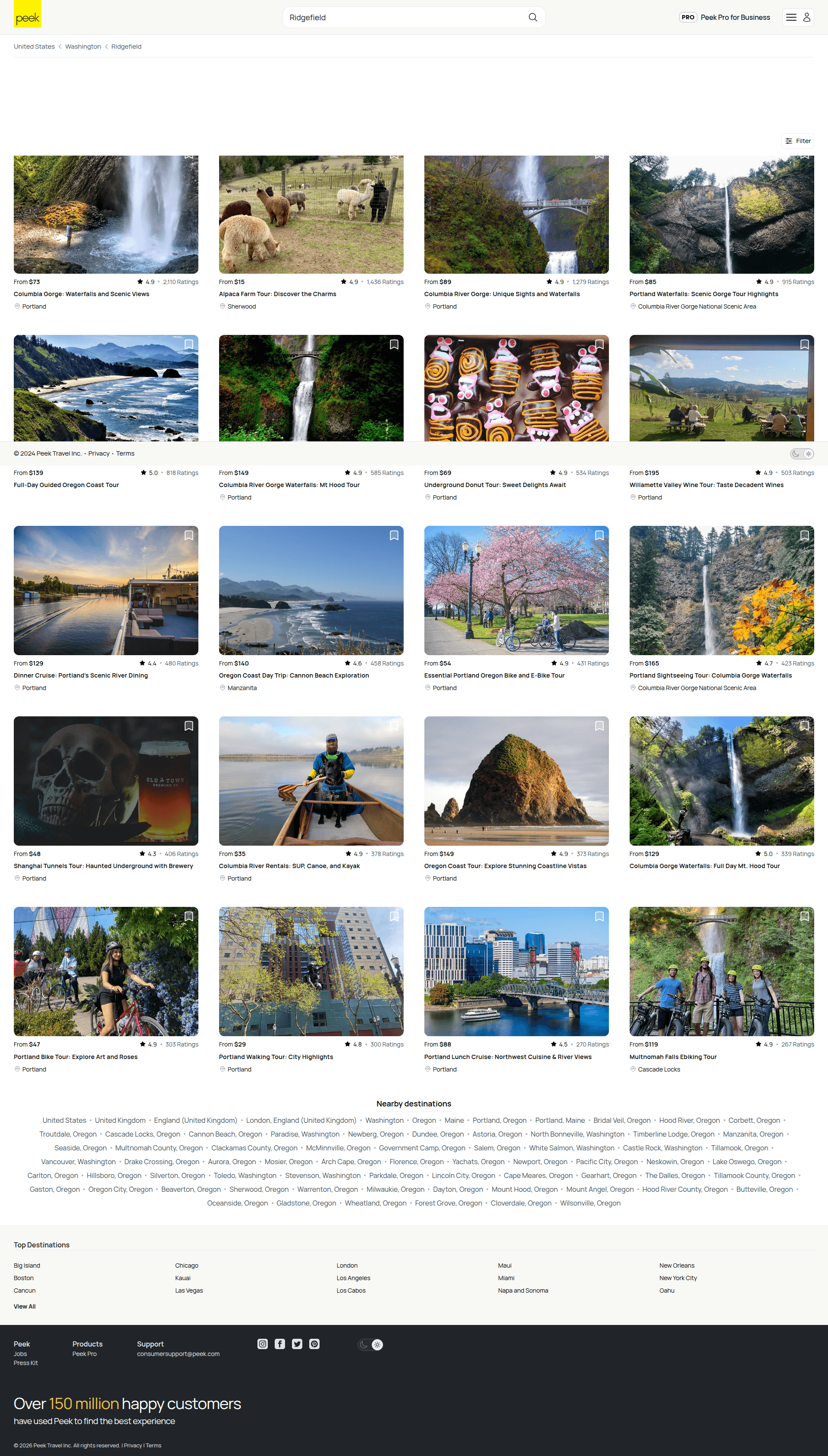 peek search screenshot