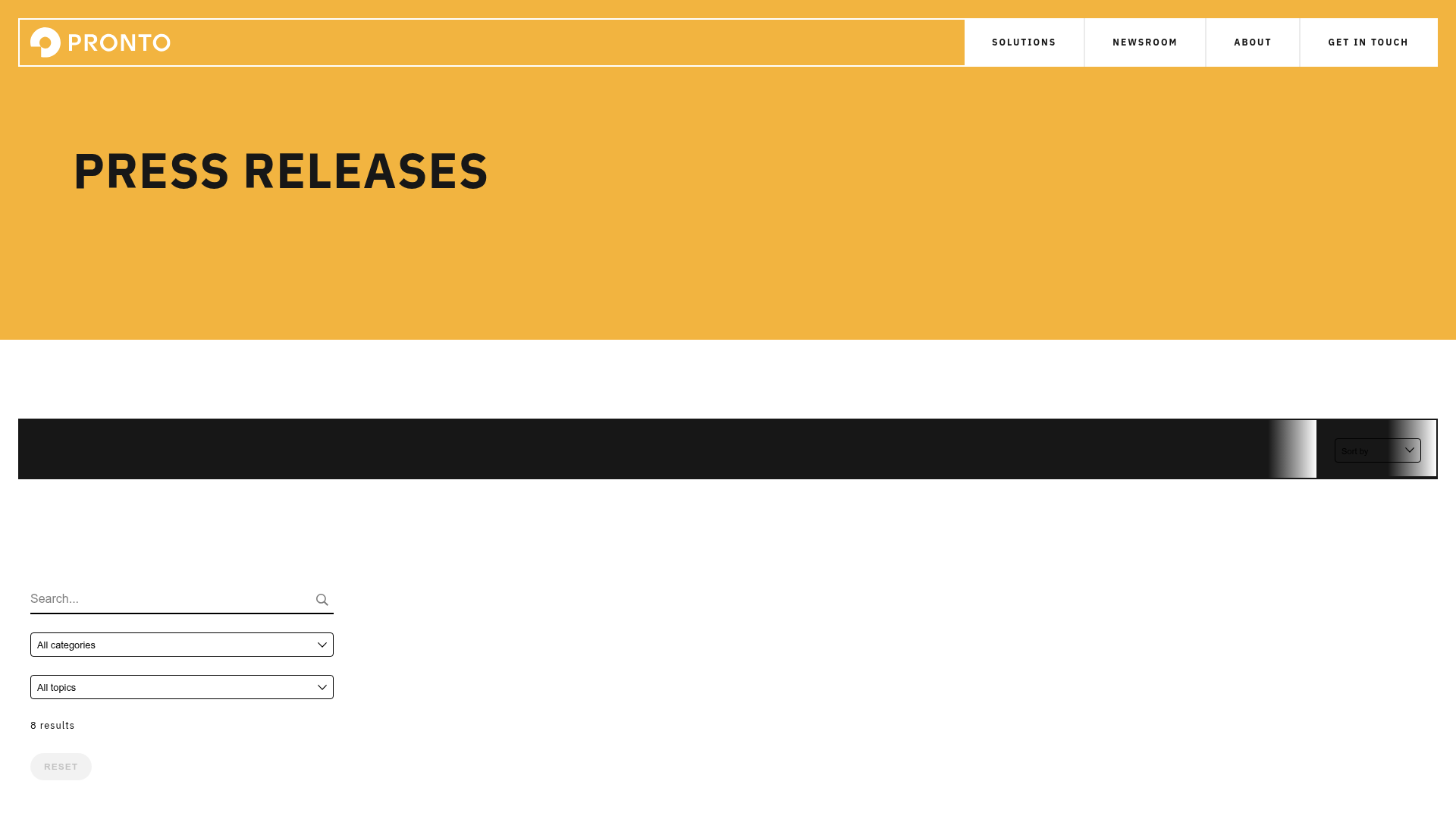 pronto-ai search screenshot