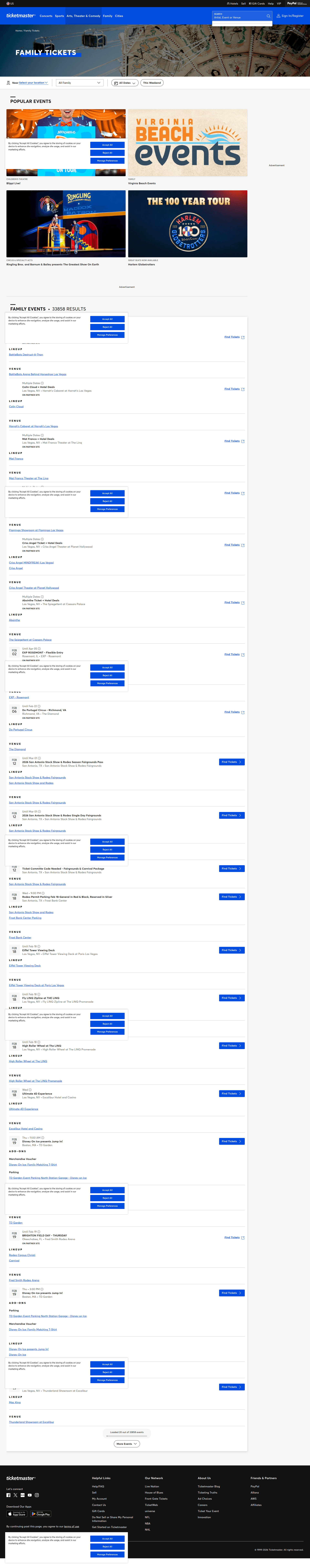 ticketmaster search screenshot