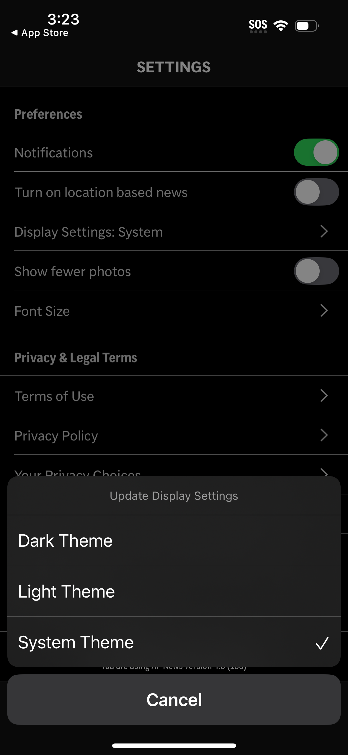 ap settings screenshot