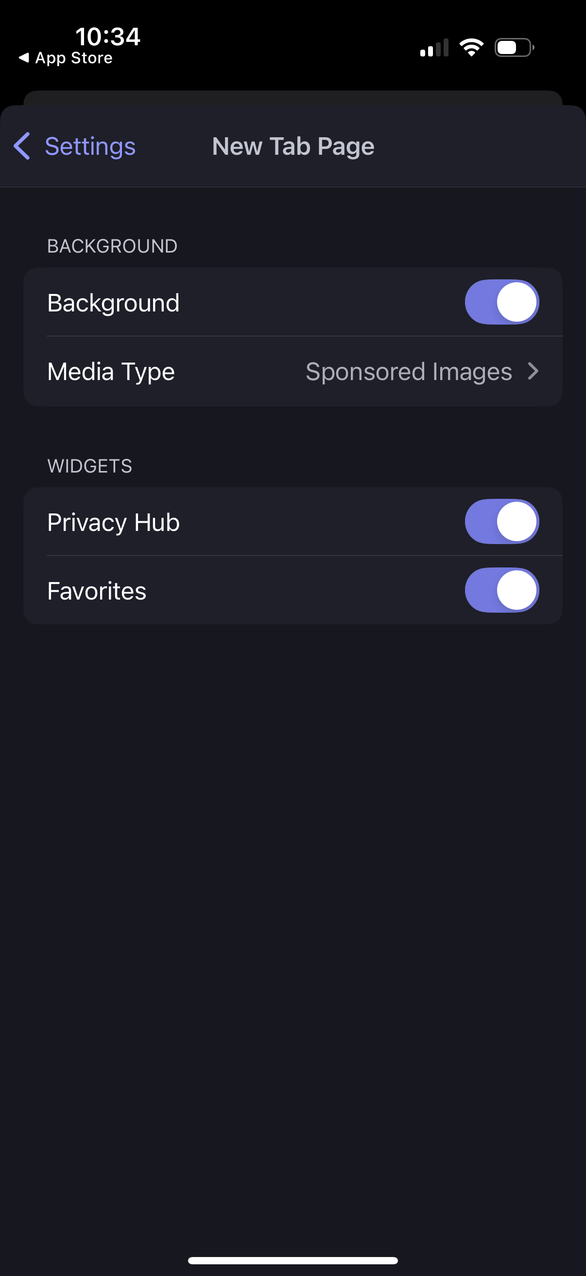 brave settings screenshot