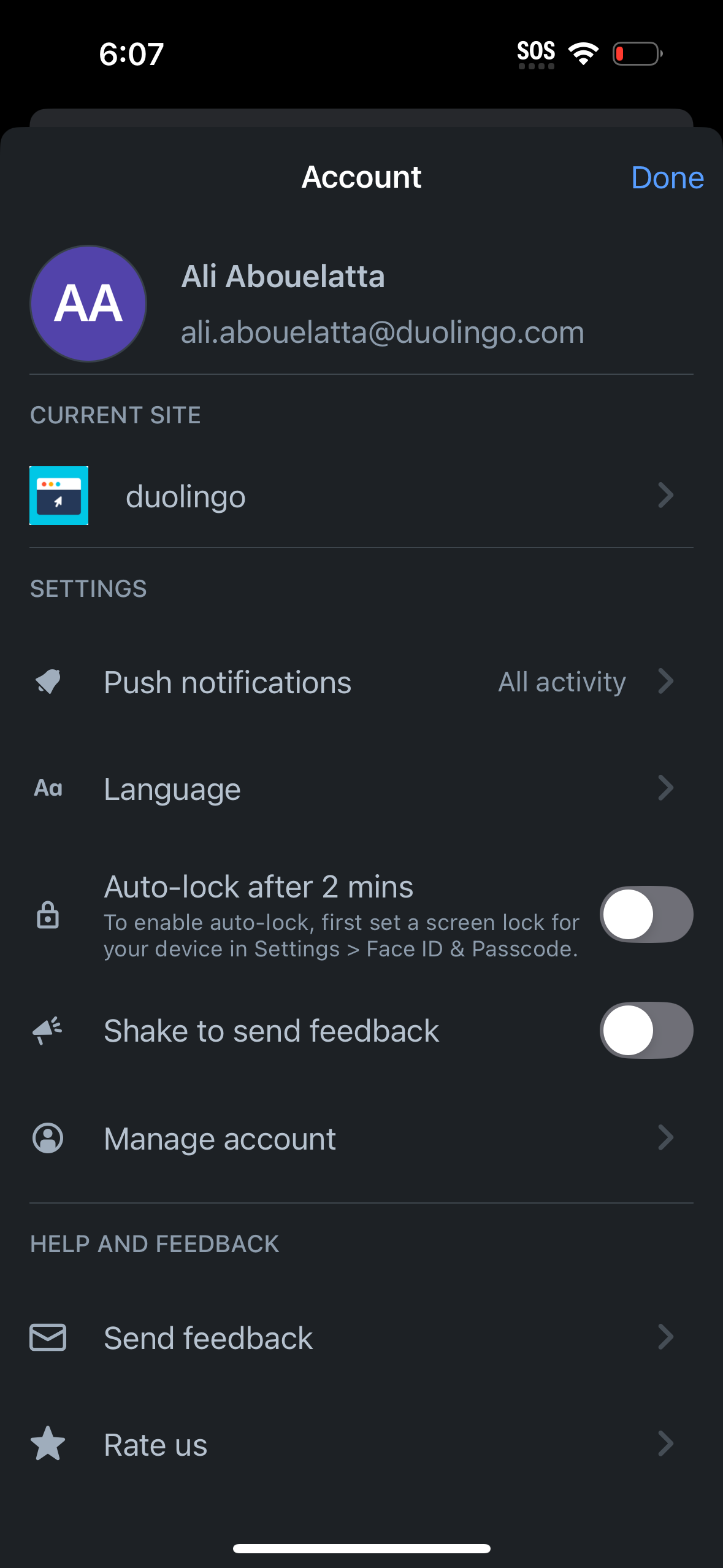 confluence settings screenshot