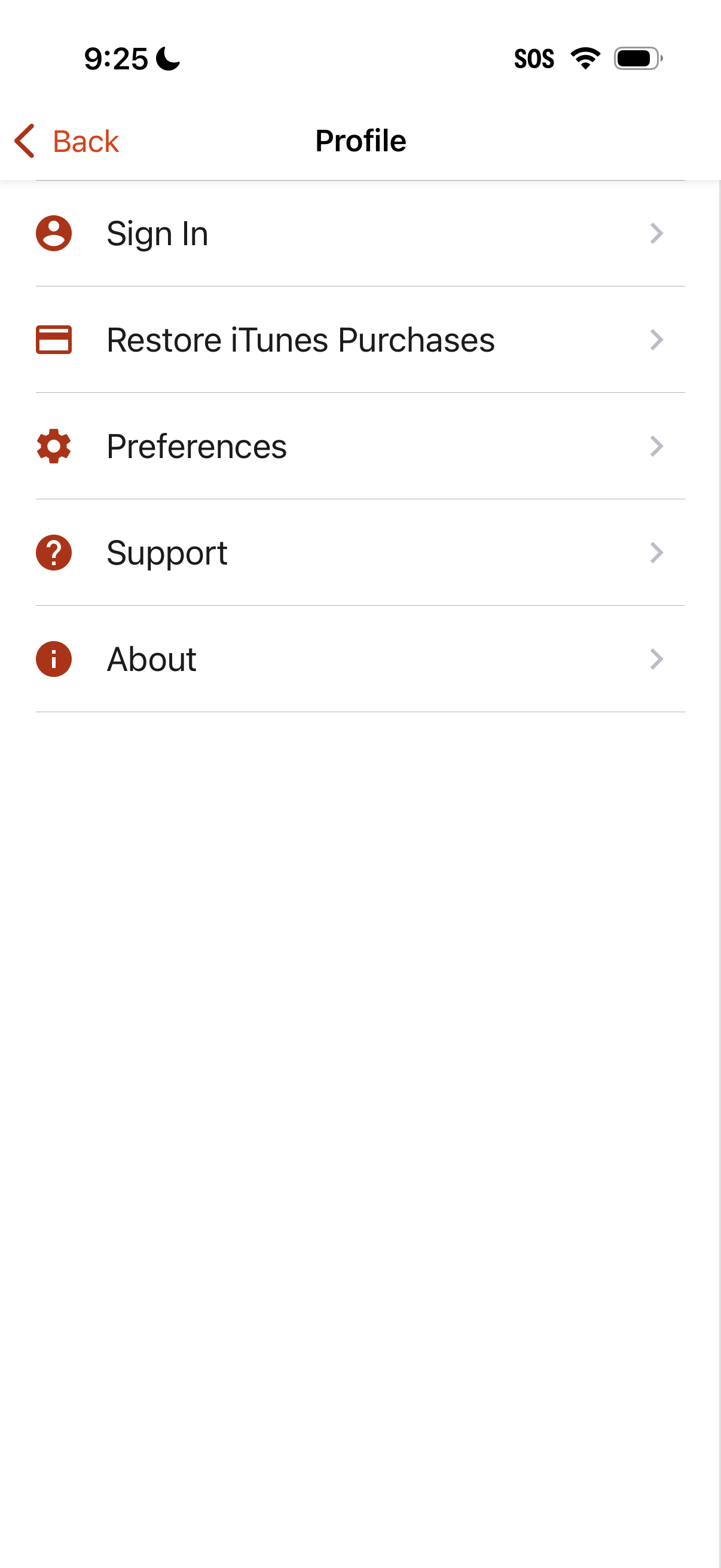 allrecipes settings screenshot