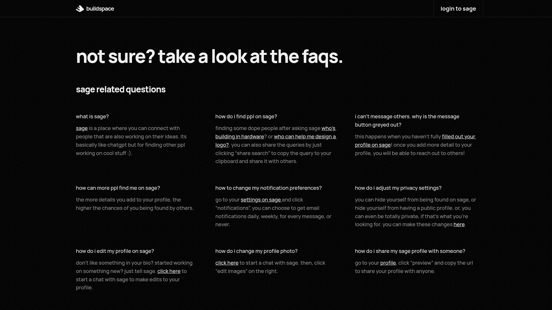 buildspace settings screenshot