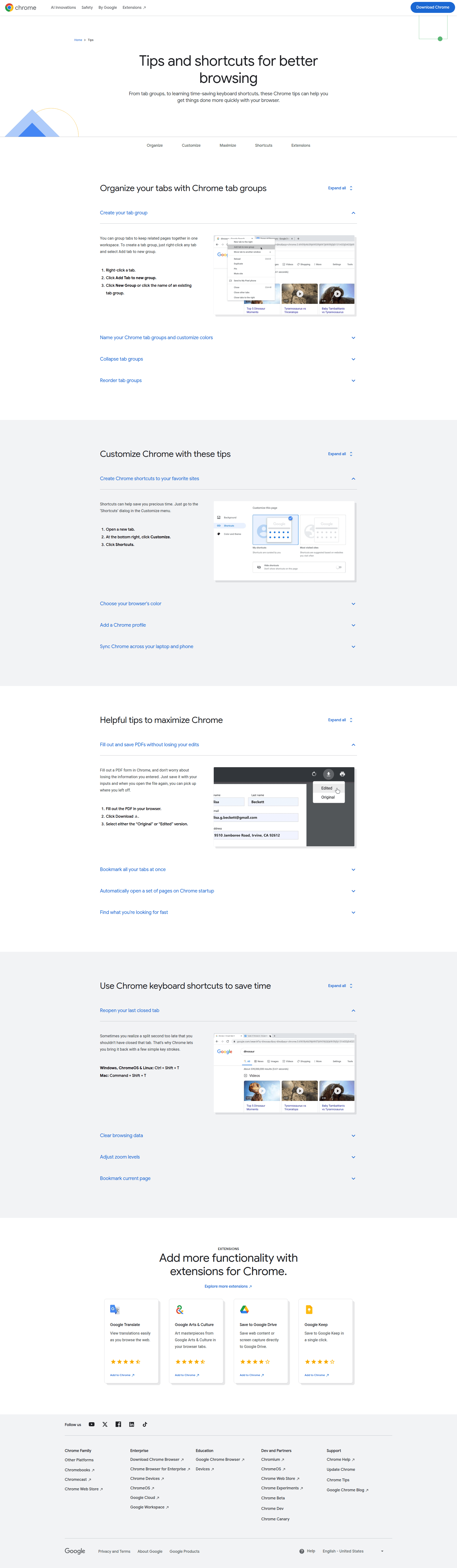 chrome settings screenshot