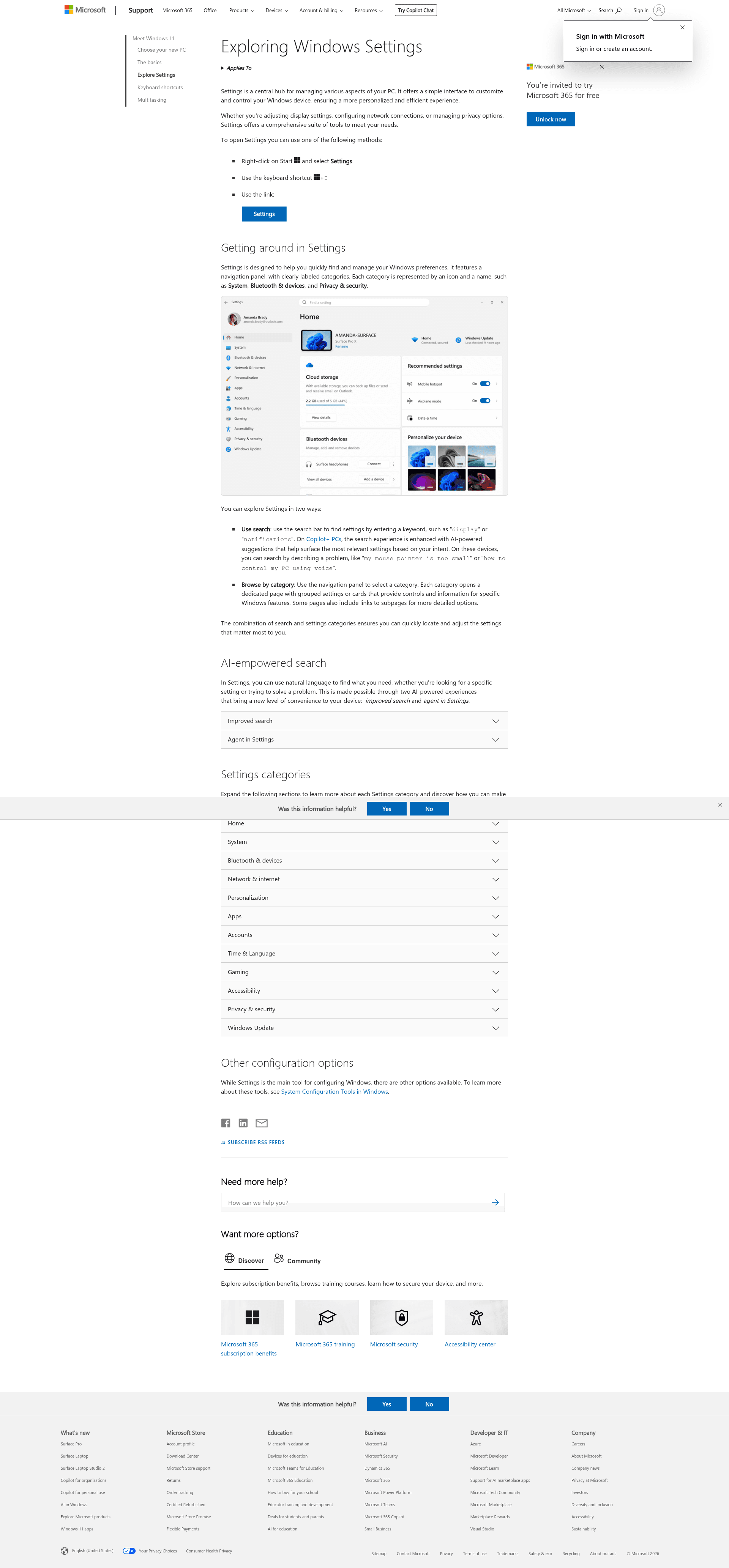 microsoft-auth settings screenshot