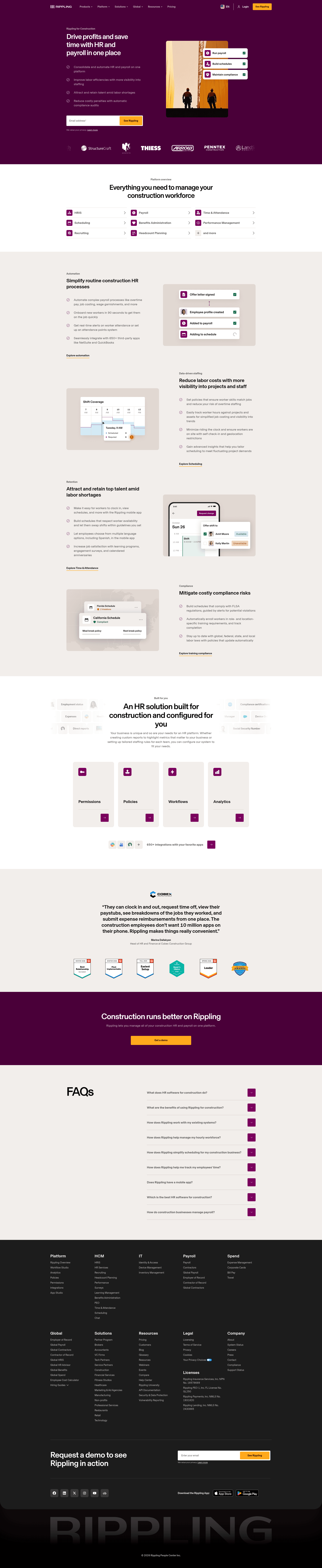 rippling settings screenshot