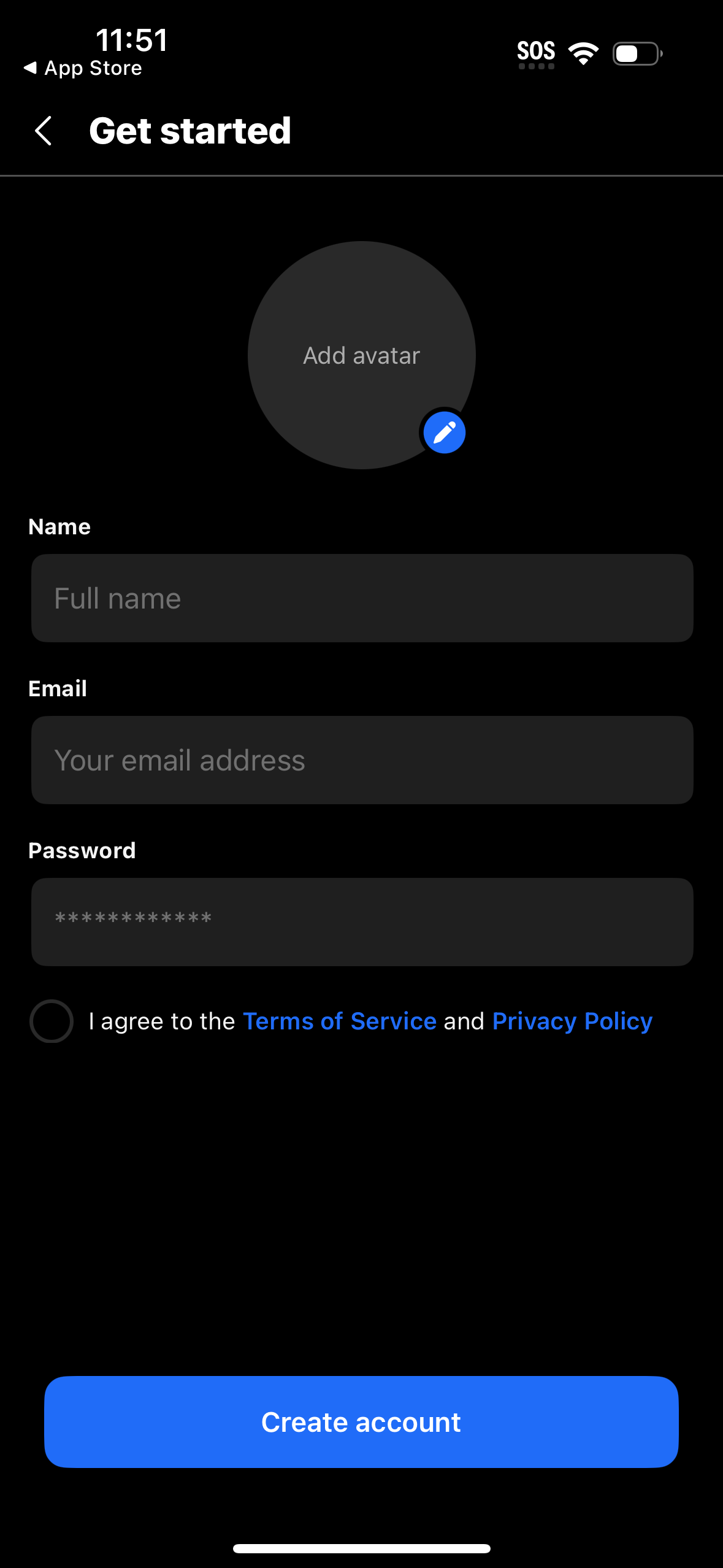 groupme signup screenshot