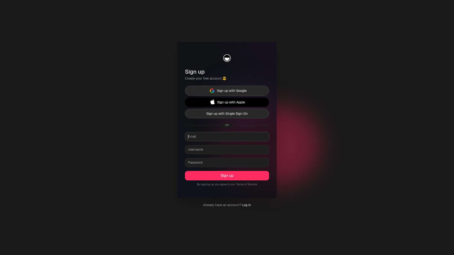 taskade signup screenshot